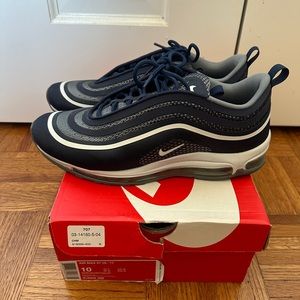 2017 Nike Air Max 97 Ultra 17 Midnight Navy Cool Grey Size 10